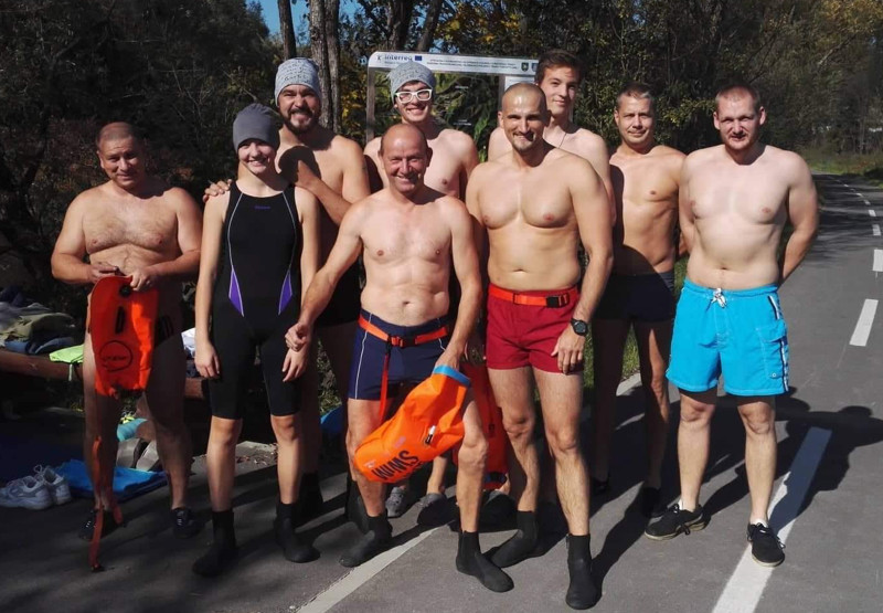 krasnanske mroze kupanie oktober 1