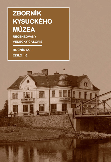 zbornik kysucke muzeum 2022 obalka