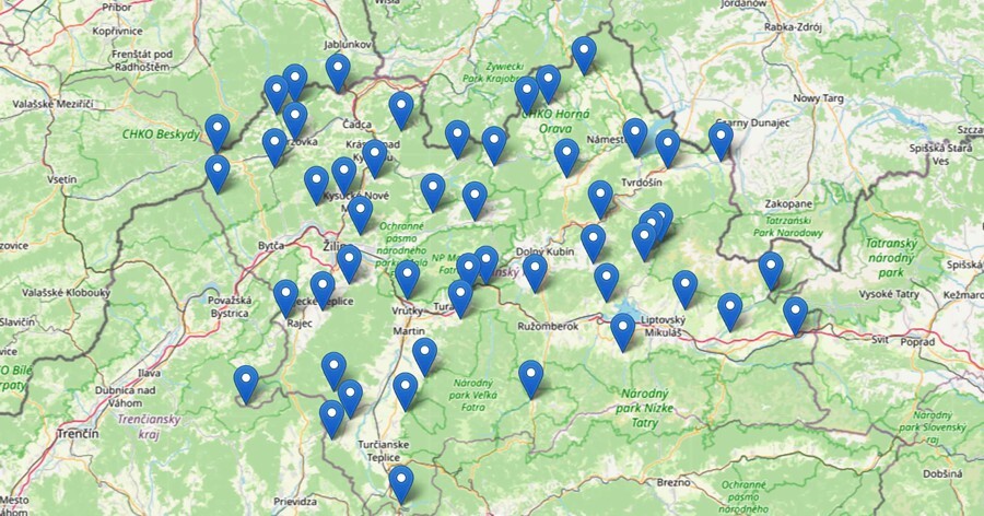 meteostanice mapa