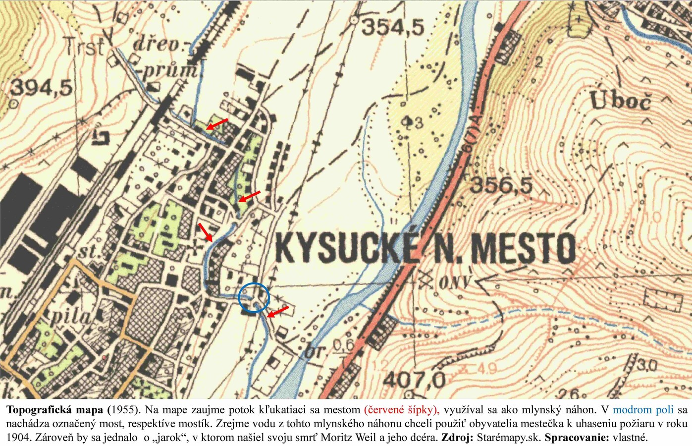 velky poziar 1904 kysucke nove mesto mapy 1