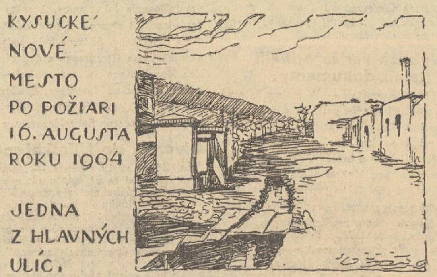 velky poziar 1904 kysucke nove mesto noviny 1