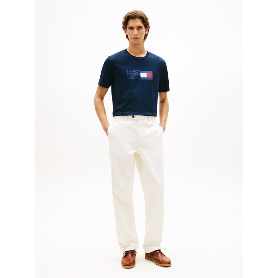 tommy hilfiger panske tricko s nyc logom modre ikonna