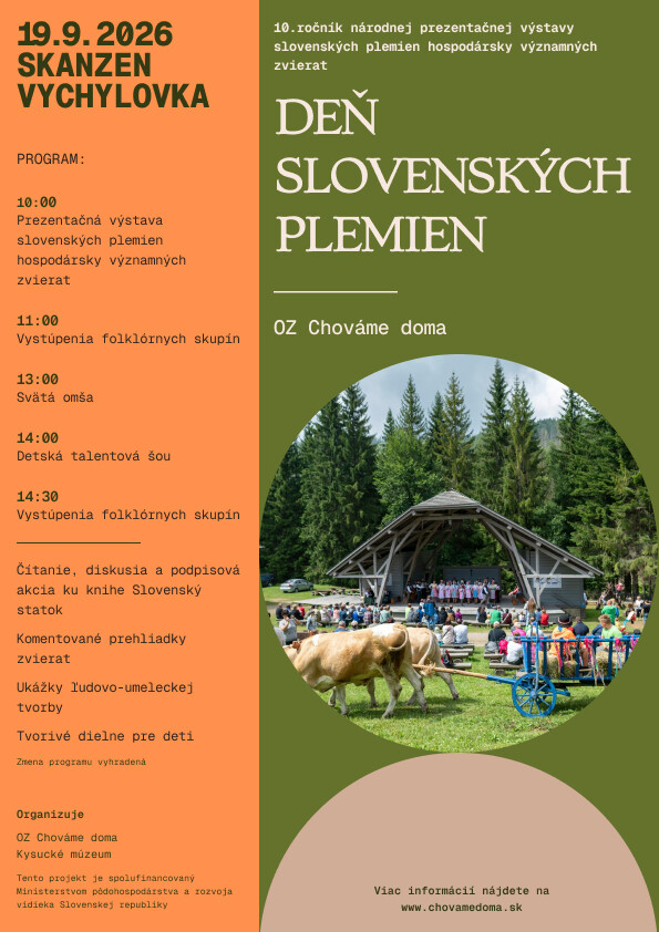 Den slovenskych plemien 2026 plagat